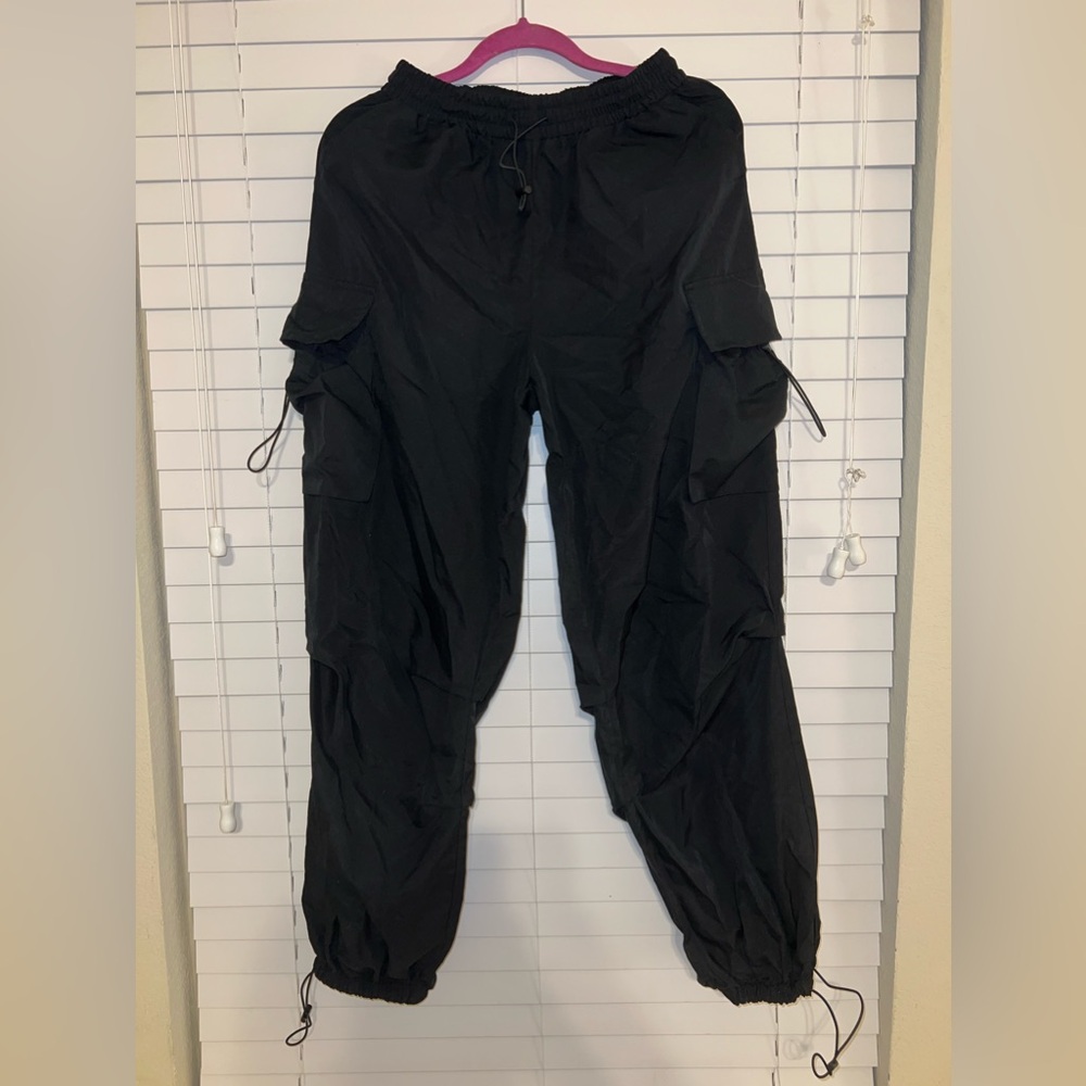 Black cargo pants